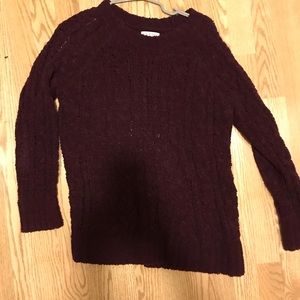 Burgundy Knit Sweater
